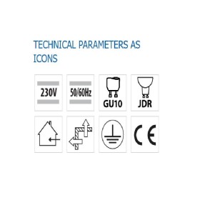 Spot incastrat reglabil Vivalux BLACK LUX, GU10, max. 35W, IP20, Ø7...