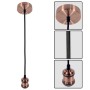 Pendul Vivalux RETRO Antique Copper, E27, max. 60W, textil/Metal, I...