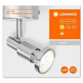 Spot LED Ledvance, GU10, 2.6W, 230 lm, lumina calda (2700K), IP20 ,...