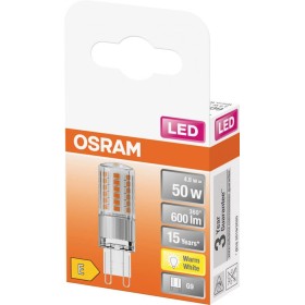 Bec LED Osram PIN, G9, 4.8W (50W), 600 lm, lumina calda (2700K) - S...