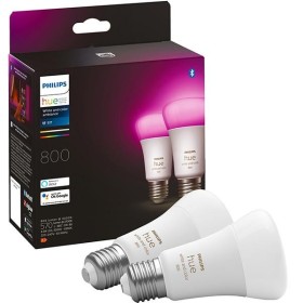 2 Becuri LED RGB inteligente Philips Hue A60, Bluetooth, E27, 6.5W ...