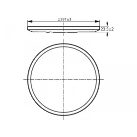 Plafoniera LED WiZ SuperSlim, Wi-Fi, Bluetooth, 16W, 1500 lm, lumin...