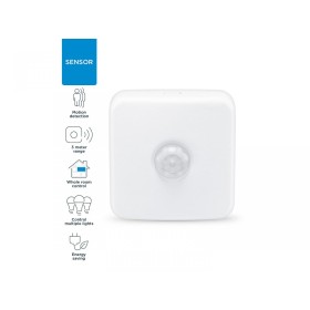 Senzor miscare WiZ Connected 120°, compatibil cu gama WiZ, 2xAA, IP...