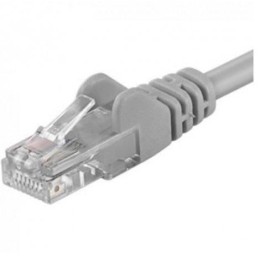 Patchcord UTP RJ45-RJ45 Cat.5e 1m gri, UTP-5E-1-G, pachcord din cup...
